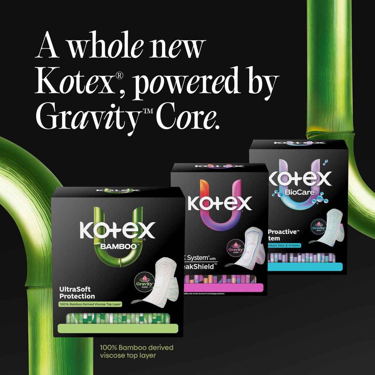 Kotex Bamboo Ultra Thin Pads with Wings, – Regular Absorbency: Perfect for light to moderate flow days, these – Image 14