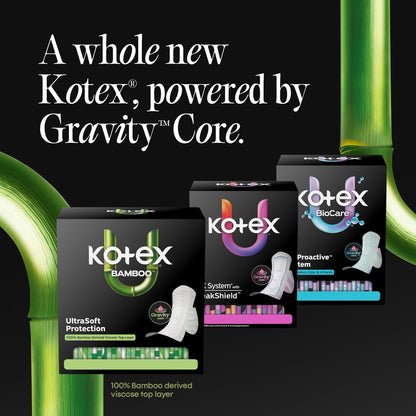 Kotex Bamboo Ultra Thin Pads with Wings, – Regular Absorbency: Perfect for light to moderate flow days, these – Image 14