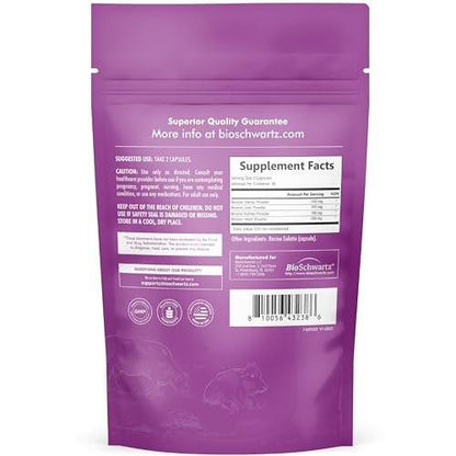 BioSchwartz Primal Beef Organ Supplement for Women - 60 Capsules - Grass-Fed & Pasture-Raised - Supports Healthy Hair Skin and Nails, Hormone Balance - with Bovine Liver, Kidney, Heart, Uterus Powder
