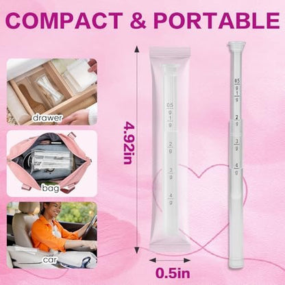 16 Pack Disposable Vaginal Cream Applicators for Women, Suppository Applicators with Dosage Markings, Hygienic Individually Wrapped Threaded Applicators Fits Most Vaginal Creams, Gels & Lubricants