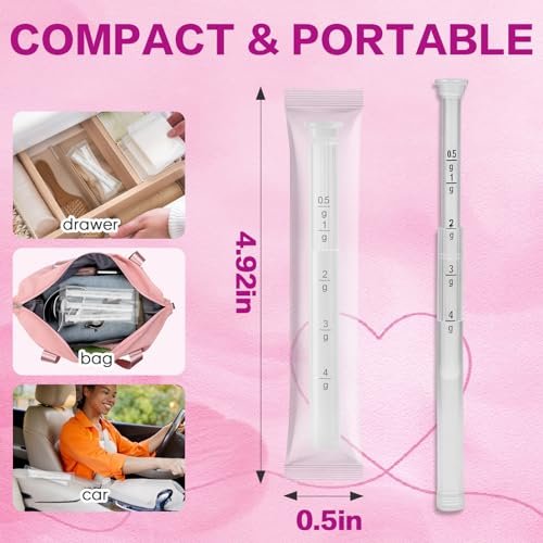 16 Pack Disposable Vaginal Cream Applicators for Women, Suppository Applicators with Dosage Markings, Hygienic Individually Wrapped Threaded Applicators Fits Most Vaginal Creams, Gels & Lubricants - görsel 2