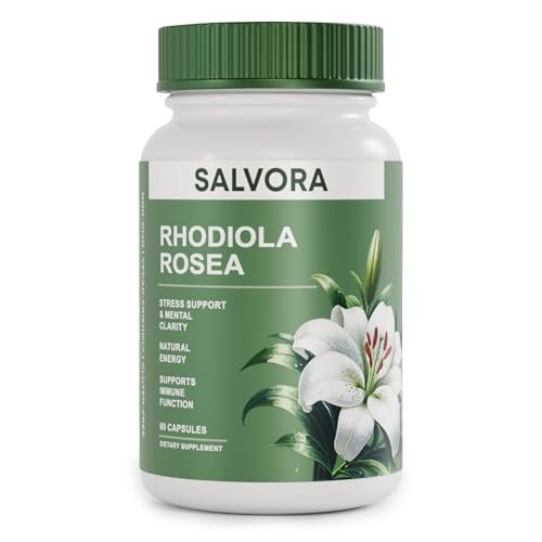 Salvora Rhodiola Rosea Supplement – Golden Root Adaptogen Capsules - Rhodiola Rosea Extract Powder Alternative with Salidroside for Stress Support - Energy, Focus & Performance - görsel 15