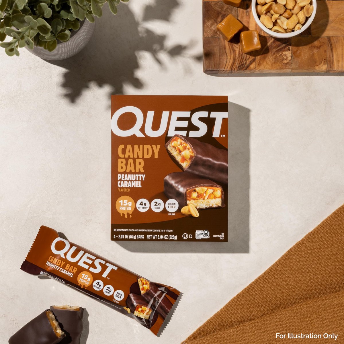 Quest Nutrition Protein Bar, Peanutty – Item Dimensions: 7.4 x 5.6 x 2.5 inches – Image 12