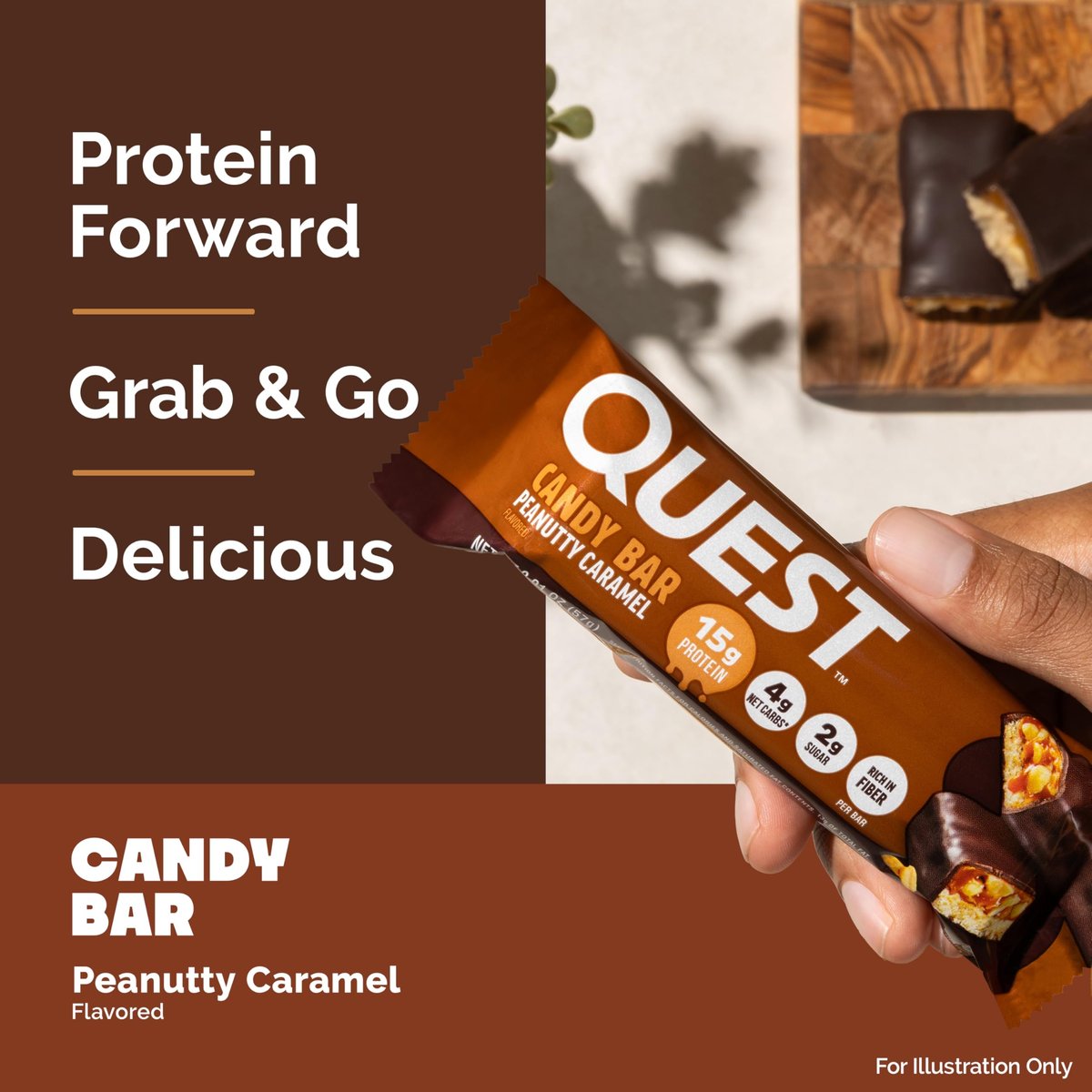 Quest Nutrition Protein Bar, Peanutty – Sugar: 2g per bar – Image 8