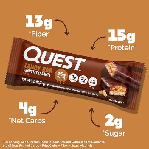 Quest Nutrition Protein Bar, Peanutty – Gluten Free: These bars are certified gluten-free, making them suitable – Image 3