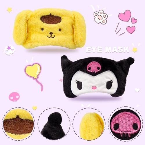 Kawaii Anime Plush Sleep Eye Mask, Cute – Complete Blackout: The mask is designed to block out light effectively, – Image 2