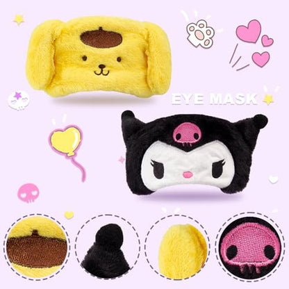 Kawaii Anime Plush Sleep Eye Mask, Cute – Adjustable Fit: Features an elastic strap that fits most head sizes – Image 3