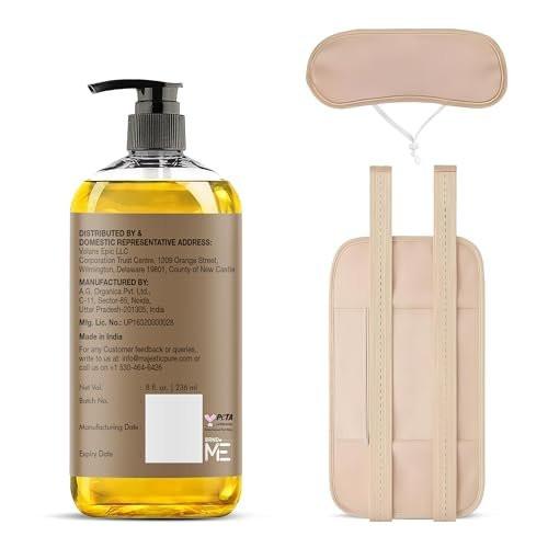 Majestic Pure Oil - 100% Pure and Natural- Cold Pressed & Hexane Free Natural Hair Growth Oil for Eyelashes, Eyebrows, Skin, Body, Face, Nails & Scalp - Organic Castor Oil 8 Fl Oz with Reusable Wraps - görsel 13