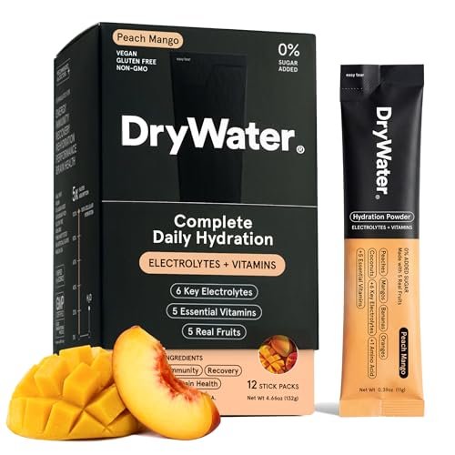 DryWater® Electrolyte + Vitamin Hydration – 1,000mg Potassium per Serving: Potassium is vital for muscle – Image 15