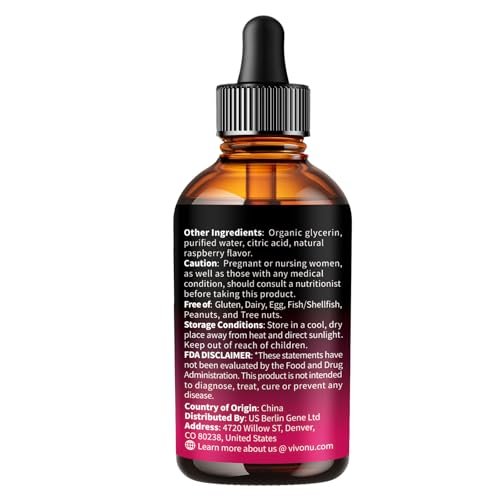 VivoNu Vitamin B Complex Liquid Drops, Methylated Vitamin B12 6000 mcg, B1, B6, B3, B5, B2, Folate, Biotin with Vitamin C D A E, Magnesium, Zinc, CoQ10 for Energy (1 Bottle)