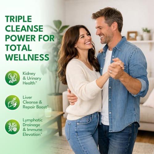 24-in-1 Kidney & Liver, Lymph Cleanse Detox & Repair Drops, Three Immune Formula with Cranberry, Milk Thistle, Vegan Urinary Tract & Lymphatic Drainage & Liver Repair | Strawberry Flavor, 2 FL Oz - görsel 10