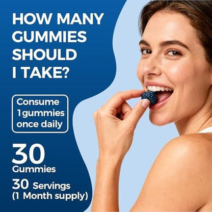 TRUEHEALTHIC Methylene Blue Gummies, Cognitive Support & Mental Focus, 99.9% Pure, Vegan Non GMO Formula, Clean Ingredient Profile, Easy Gummy Format, 30 Gummies (1)
