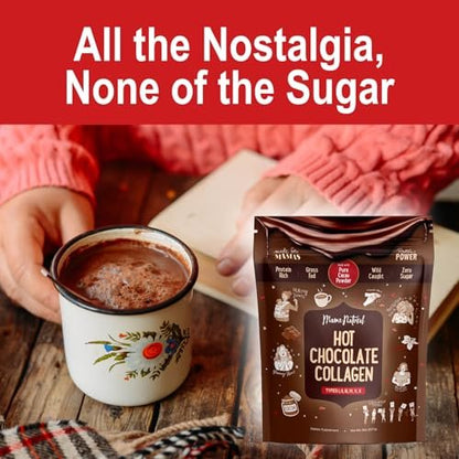 Mama Natural Hot Chocolate Multi Collagen – Easy to Use: Simply mix one scoop with hot water or your favorite – Image 14