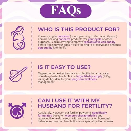 90-Day Myo-Inositol & D-Chiro Inositol Supplement for Women, Fertility Supplements Hormonal Balance for Women Ovarian Health Support, High 4000mg:100mg Inositol Powder with Folic Acid & Vitamin, Vegan - görsel 6