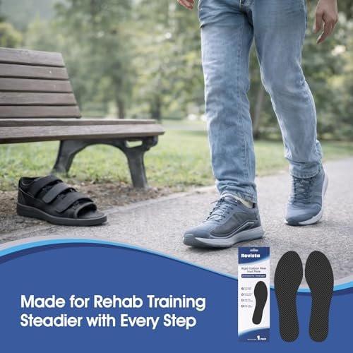 1 Pair Carbon Fiber Insole – 0.8mm Thin Carbon Fiber Insert for Turf Toe, Foot Fractures, Hallux Rigidus and Limitus – Rigid Foot Plate for Alternative to Post-Op Shoe (M 9-9.5 / W 10-10.5 - 265 mm) - görsel 9