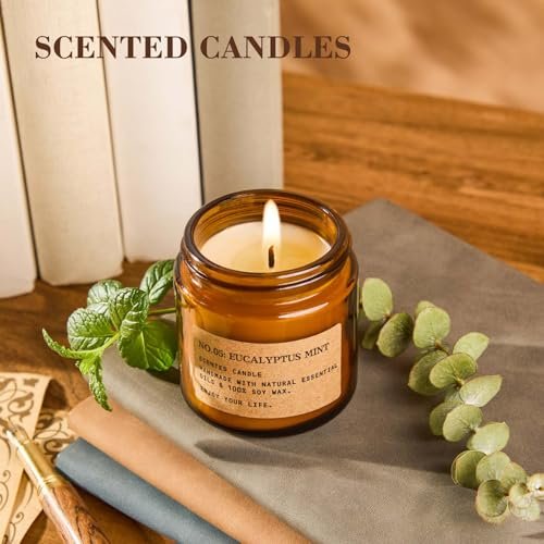 8 Pack Scented Candles for Home, Long Lasting Soy Wax Candle Gift Set, Aromatherapy Candle Gifts for Women's Birthday Anniversary Present - görsel 3