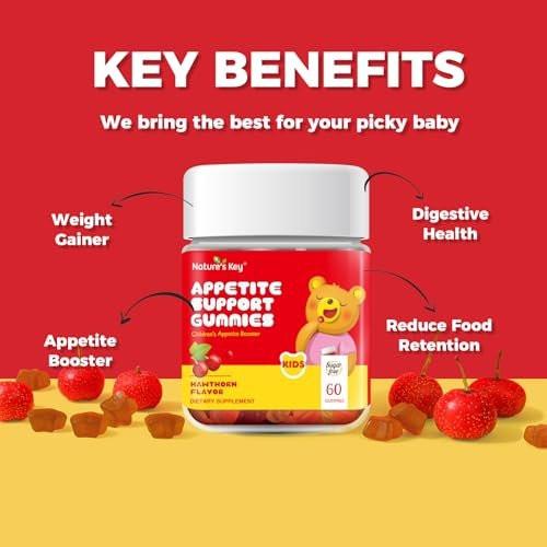 Nature's Key Appetite Booster Gummies for Children – 60 Count Pack – Promote Eating Desire & Healthy Weight - görsel 13