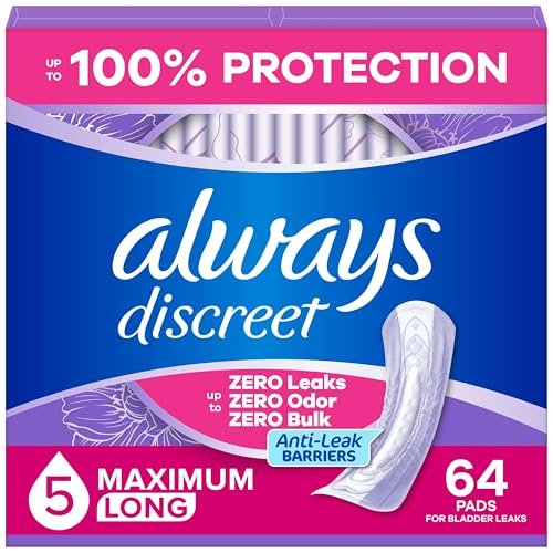 Always Discreet Adult Incontinence Pads for – Long Length Design: The extended length provides extra coverage, – Image 2