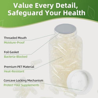 EaccoViigr Size 1 Empty Capsules - 150 Count Clear Empty Pill Capsules Size 1 with Capsule Filling Kit, Fillable Vegan Vegetarian Capsule Empty for Vitamins, Easy for DIY Supplements