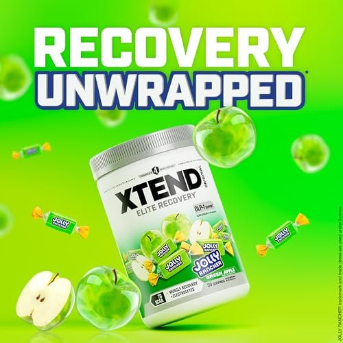 Xtend Original BCAA Powder, 7g BCAAs and 2.5g L-Glutamine for Muscle Recovery, Hydration, and Lean Muscle, Sugar Free Intra and Post Workout Drink, Green Apple Jolly Rancher, 30 Servings - görsel 5