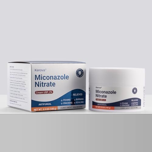 Kerova Antifungal Cream for Jock Itch, Athlete's Foot & Ringworm - 2% Miconazole Nitrate Cream for Human Skin Fungus, Relieves Itching, Burning, Cracking and Scaling (3.5 Ounce) - görsel 14