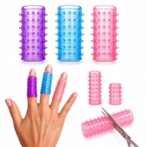 Skin Picking & Fidget Support Finger Covers for OCD & Dermatillomania, Textured Silicone Finger Sleeves for Anxiety, Nail Biting & Anti-Skin Picking (3-Pack) - görsel 9
