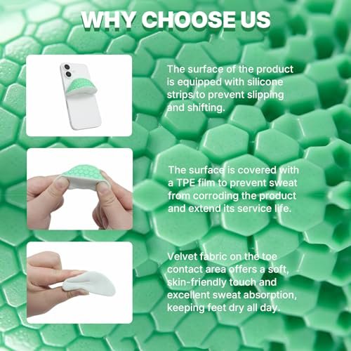 Yasingoo 3 Pairs Silicone Textured Shoe Filler for Shoe Size Reducer Insert Walk in Comfort Shoe Inserts for Women Too Big Loose Shoes Suitable for Both Men and Women - görsel 7
