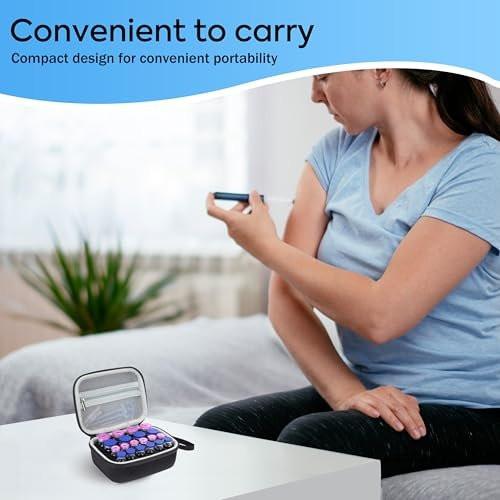 20 Slots Insulin Vial Protector Case, Insulin Vial Organizer Bag for Diabetics Standard 1ml 3ml 5ml and 10ml Vials - görsel 8