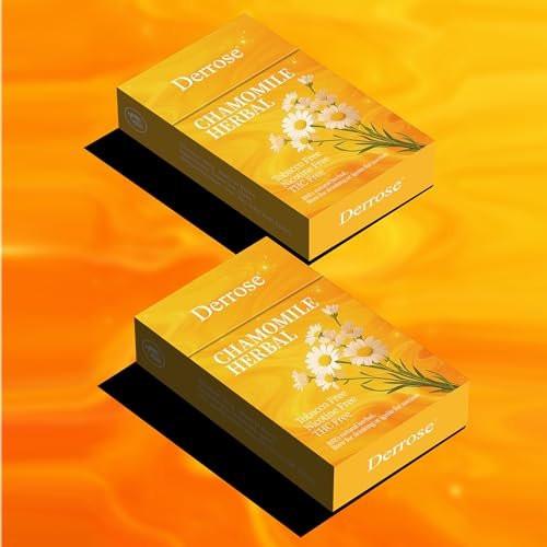 Derrose® Chamomile Herbal Sticks, Herbal Cigarettes, Nicotine Free and Tobacco Free, Help Stop Smoking, Better Effect When Used with Nicotine Patches, Smoking Cessation Products, 2 Packs - 40 Sticks - görsel 4