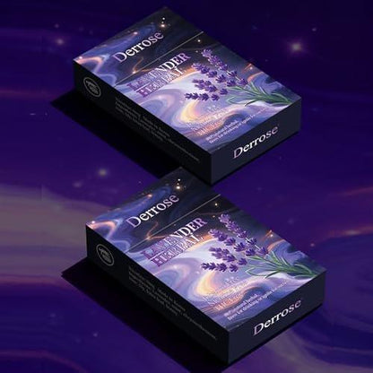 Derrose® Lavender Herbal Sticks, Herbal Cigarettes, Nicotine Free and Tobacco Free, Help Stop Smoking, Better Effect When Used with Nicotine Patches, Smoking Cessation Products, 2packs-40 Sticks