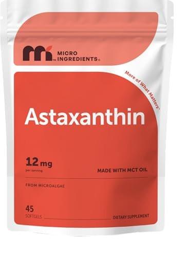 Micro Ingredients Astaxanthin 12mg with MCT Oil, 45 Softgels | Premium Astaxanthin Antioxidant Supplements* | Fresh Microalgae Source | Triple Strength, Non-GMO, Gluten Free, No Soy - görsel 11