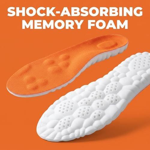 Comfort 365 Steppers Insoles - Soft Memory Foam Massage Cloud Insoles for Men and Women - Plantar Fasciitis Inserts with Arch Support for Shoes, Work Boots, Sneakers (US M 11-13) - görsel 12