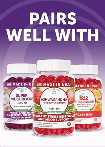 Lunakai USA Made Natural Testosterone Booster for Men with Tongkat Ali, Ashwagandha & Shilajit - Testosterone Supplement for Strength, Energy & Stamina, 60ct - görsel 11