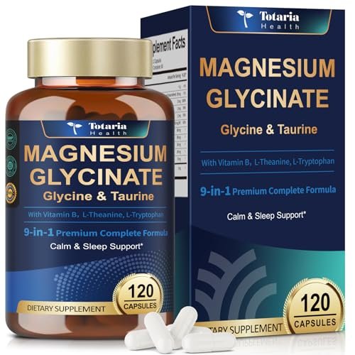 9-in-1 Magnesium Glycinate 1000mg - Support Stress Relief, Sleep, Nerves, Muscles, and Metabolism - Magnesium Vitamin B & Amino Acid Triple Complex | High Absorption Chelated Formula - 120 Capsules - görsel 2
