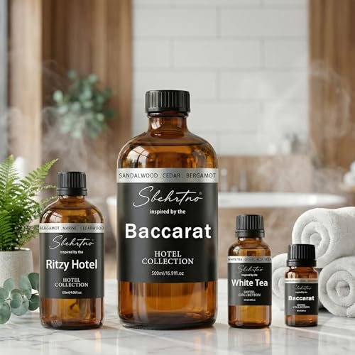 Hotel Collection Diffuser Oil – Inspired by Baccarat Hotel Scent – Sandalwood, Bergamot & Cedarwood – for Essential & Waterless Diffusers (0.34 Fl Oz) - görsel 5
