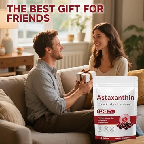 Axldrn Astaxanthin 12mg, 120 Softgels – Premium Antioxidant Supplement for Eye, Skin, Immune & Circulation Support - görsel 14