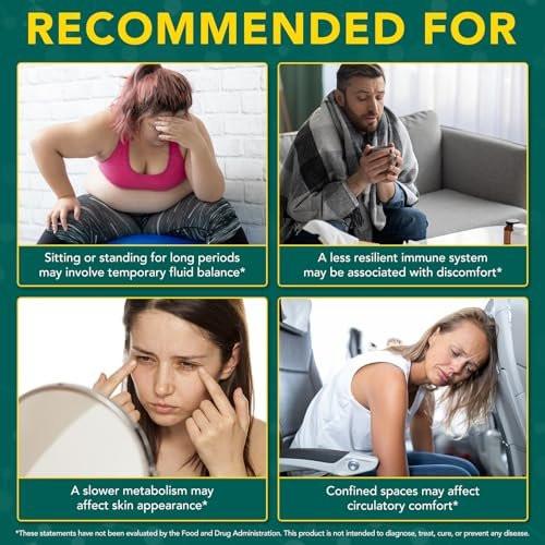 Lymphatic Drainage Supplements, Lymphatic Drainage Capsules - Wellness Complex 21 in 1 Aescia, Turmeric, Bromelain, Echinacea & More - Lymph System Support Capsules - görsel 10