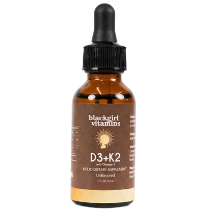 Black Girl Vitamins Vitamin D3 K2 Drops – Omega-3 Added: Includes omega-3 fatty acids to support cardiovascular – Image 2