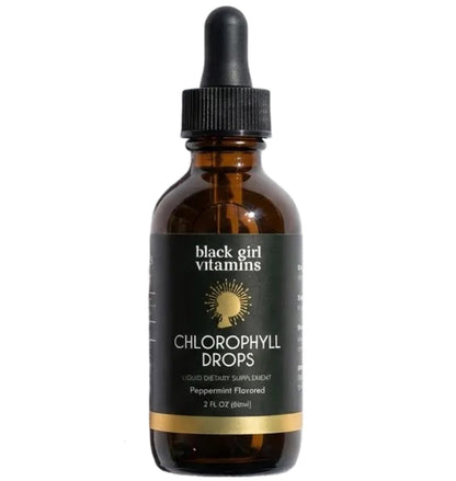 Black Girl Vitamins Liquid Chlorophyll Drops – Healthy-Looking Skin: Known for its purifying properties, – Image 2