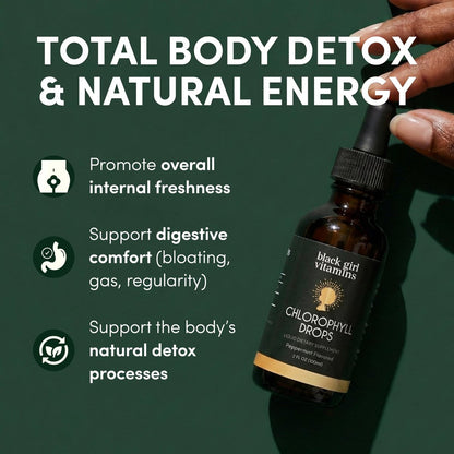 Black Girl Vitamins Liquid Chlorophyll Drops – Size: 2 Fl Oz (60 mL) – 4-month supply at 1 mL daily – Image 6