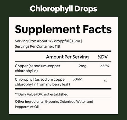 Black Girl Vitamins Liquid Chlorophyll Drops – Vegan & Clean: This formula is 100% vegan, with no animal-derived – Image 3