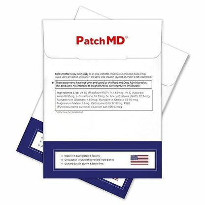 PatchMD Glutathione Plus Topical Patch - 30 – Transdermal Delivery: The patch technology ensures efficient – Image 1