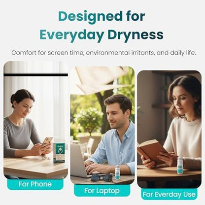 TearRestore OneDrop Preservative Free Eye Drops for Dry Eyes, Advanced Artificial Tears Formula, Safe for Contacts, Blur-Free Relief for Severe Dryness, Daily Lubricating Eyedrops for Soothing Comfort