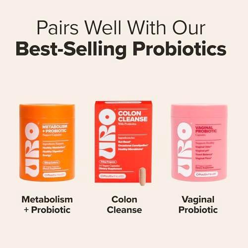 URO Colon Cleanse – 7-Day Probiotic Routine for Healthy Bowel Movements & Relief from Occasional Constipation – with Probiotics, Senna Extract, Marshmallow Extract, Magnesium Oxide – 14 Servings - görsel 3