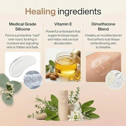 Pluune Scar Stick - Suitable for Old Scars, Acne Marks, and Stretch Marks - Formula Infused with Centella Asiatica Extracts and Vitamin E Soothes, Repairs and Forms Protective (2 Pack)