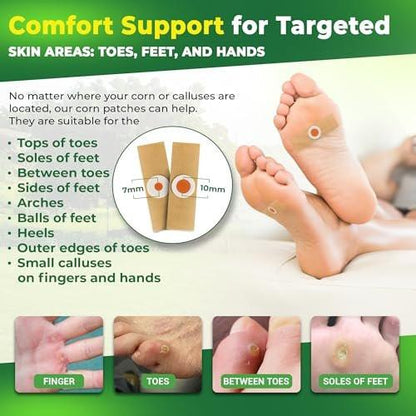 Ulensy Corn Remover Pads for Feet Toes: 30-Pack Salicylic Acid Extra Strength Treatment - Fast Effective Medicated Bandages for Kids Adults Seniors Teens Athletes Runners Hikers Workers Men Women