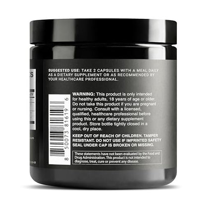 1000 mg Triple Blend Zinc Carnosine Supplement – Ultra High Strength 150 mg Zinc L-Carnosine Complex – with L-Glutamine & Slippery Elm – Third-Party Tested – 60 Capsules