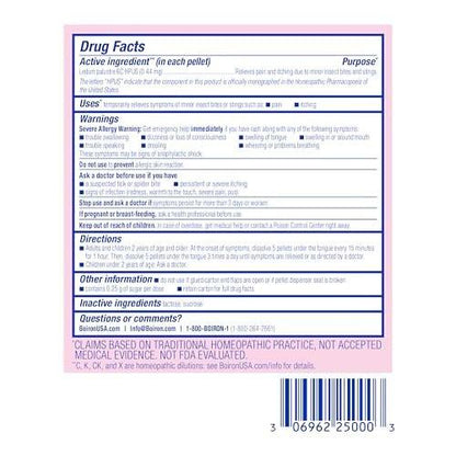 Boiron Ledum Palustre 6C Homeopathic Medicine for Itching and Pain from Insect Bites and Stings - 3 Count (240 Pellets)