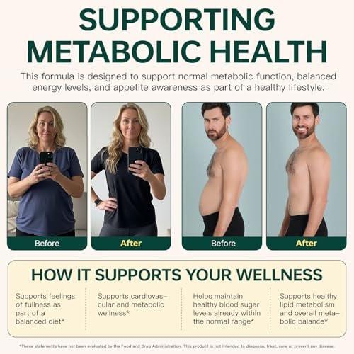Bivinke GLP-1 Supplement Support - GLP-1 Support Complex & GLP Activate Natural Formula for Metabolic Balance, Supports a Healthy Lifestyle and Fitness Goals - 90 Capsules - görsel 5