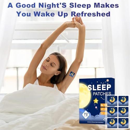 Zcokail Sleep Patches for Adults Extra Strength, Sleep Patch with Melatonin & Valerian, All-Natural Deep Sleep Support Patches (72 Count) - görsel 13